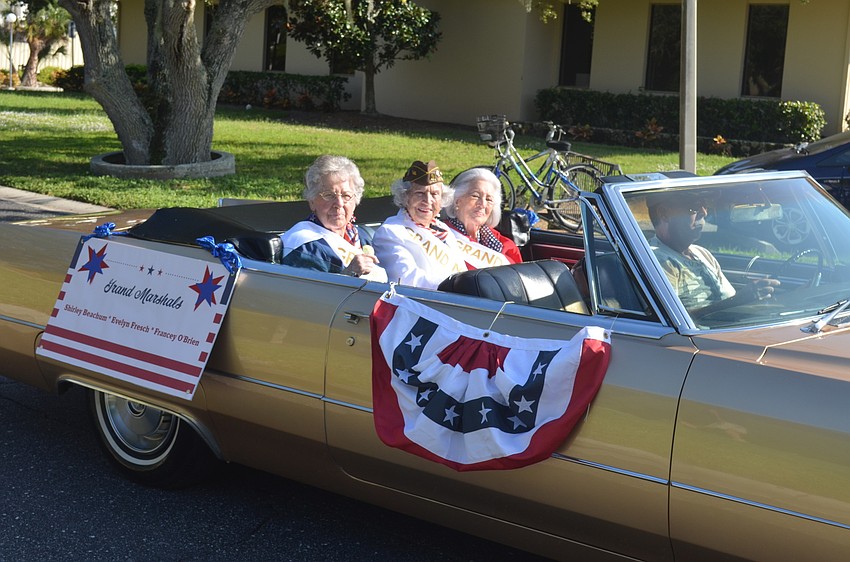 Grand Marshals Evelyn Fresch, Shirley Beachum and Francey O’Brien