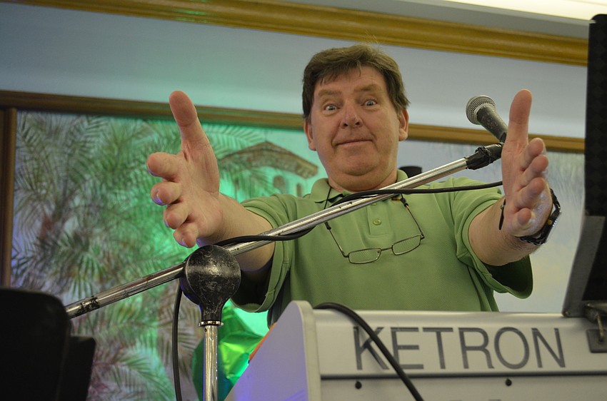 Patsy Carroll performed on the keyboard during the event.