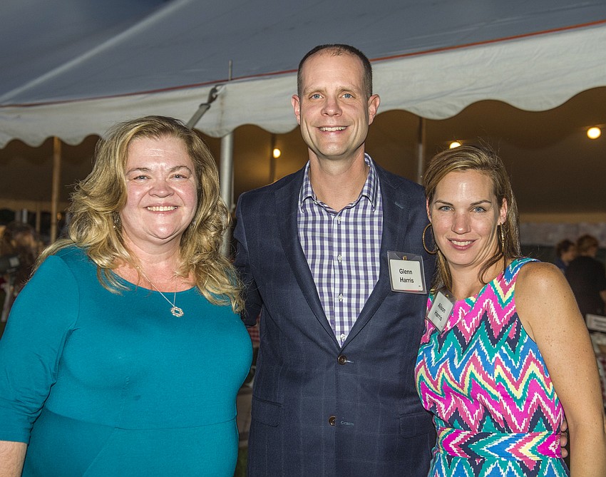 Astride Rau with Glenn and Allison Harris