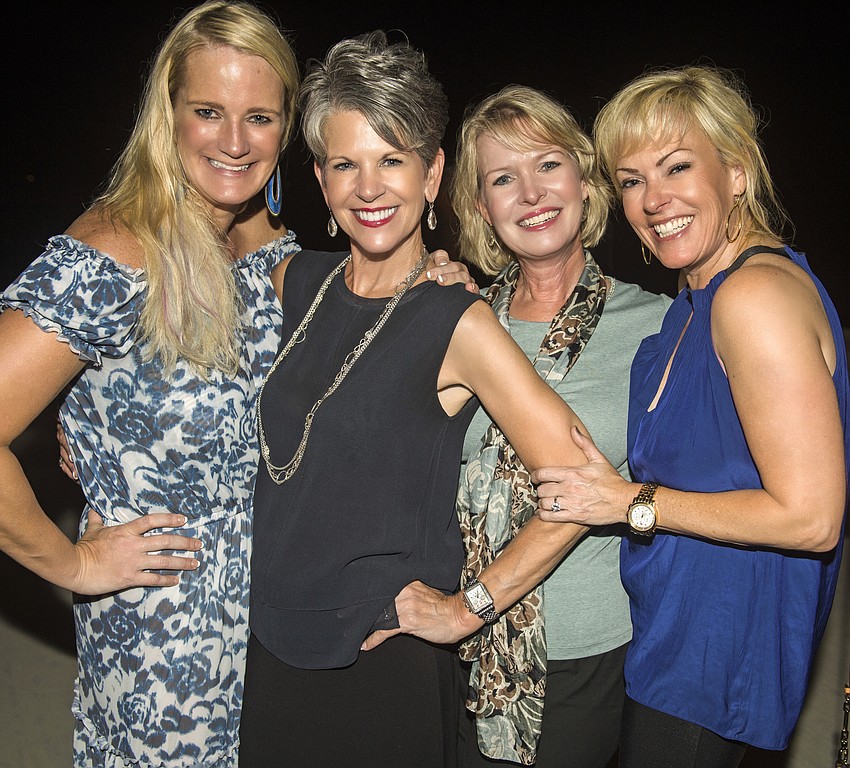 Chris Pfahler with Sally Schule, Veronica Brady and Susan Jones