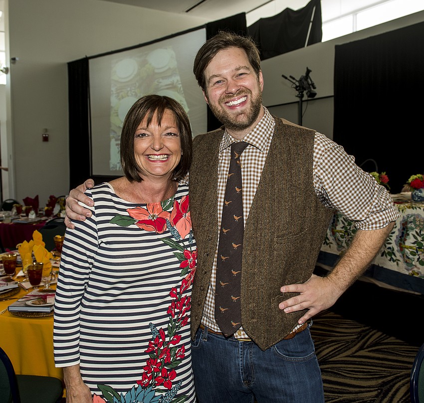 Mary Beth Goddard and Speaker James T. Farmer III