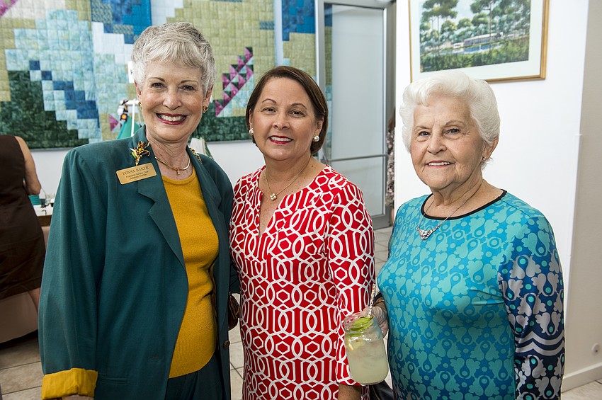 Donna Baker with Kathy Coffey and Pat Jones