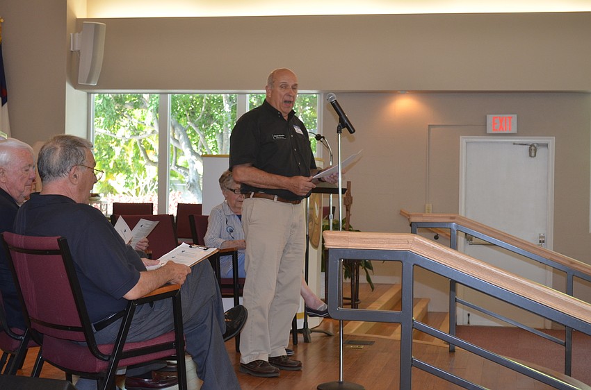 Joe Palumbo sings the song of the U.S. Coast Guard.