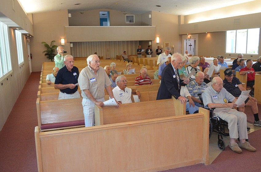 Army Air Corps veterans sing their song.