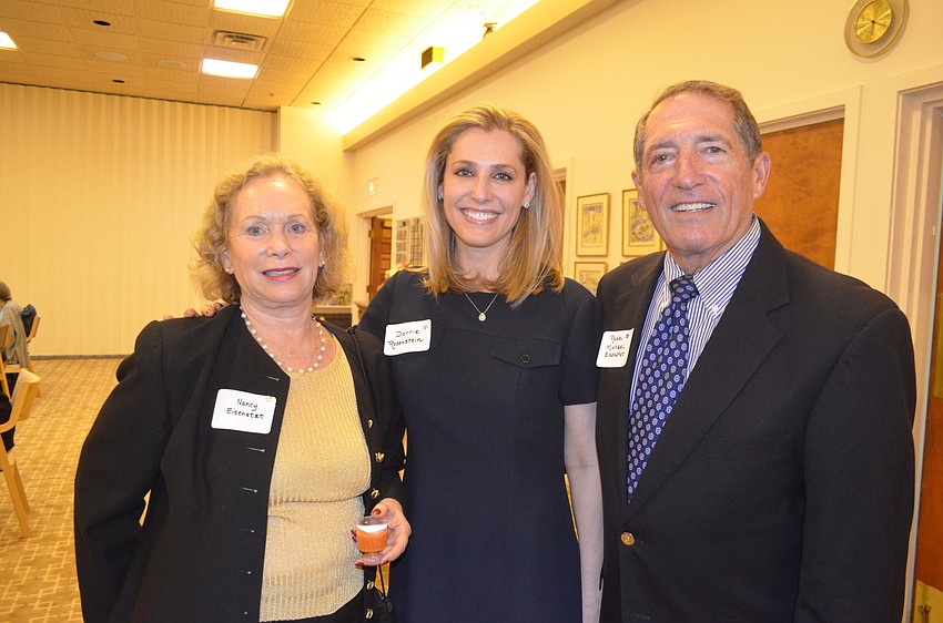 Nancy Eisenstat, Dorrie Rosenstein and honoree Rabbi Michael Eisenstat