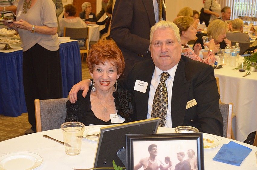 Judy and Men’s Club Co-President Roger Goldstein