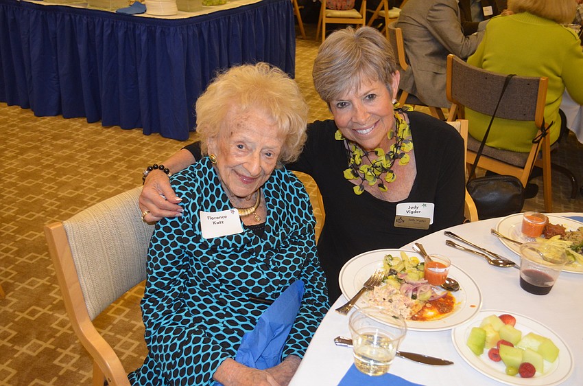 Last year’s honoree Florence Katz and Judy Vigder