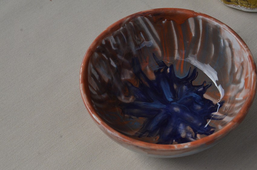 Bowls were crafted by local students and artists for the fundraiser.