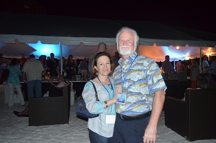 Sharon and Dr. Michael Crosby, CEO and president of Mote Marine Laboratory and Aquarium
