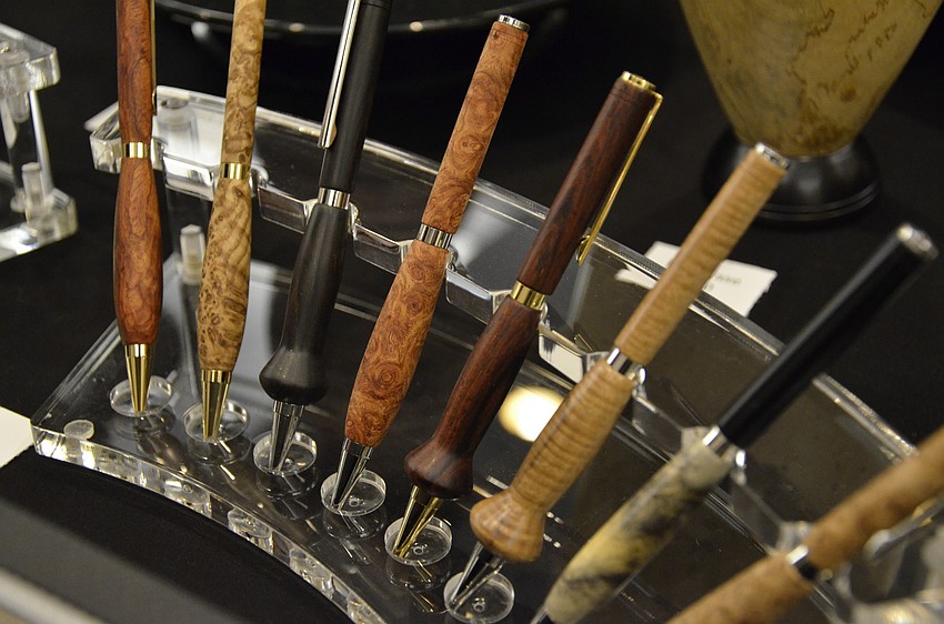 Jim O'Donnell of Wood Turned Art creates his pieces by wood turning, or spinning wood on a lathe.