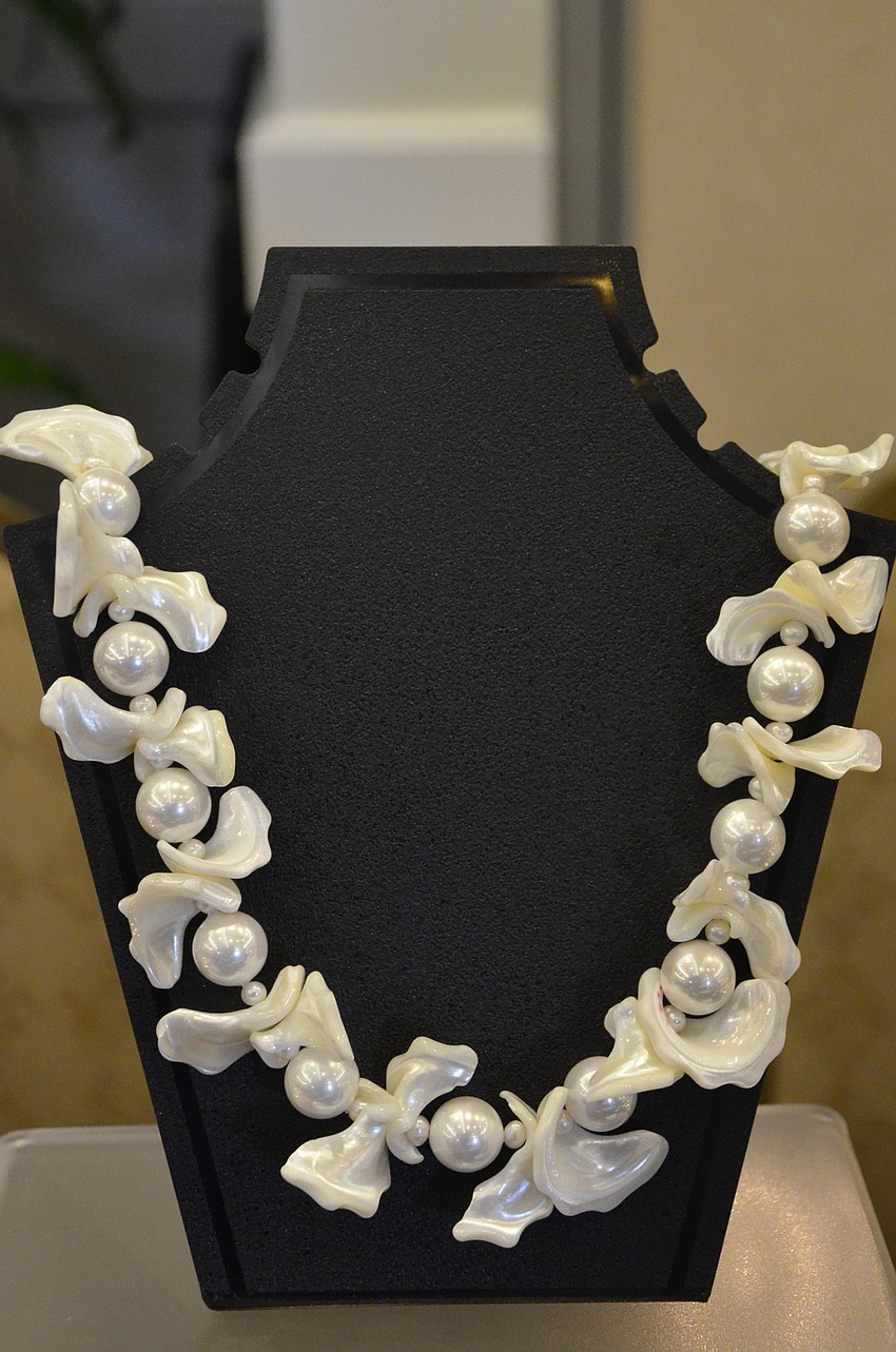 Mary Litle created this necklace in her business, Mary Maker Designs.