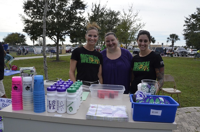 PTO officers Kari Shear, secretary, Jan Mandzik, president, and Afshaun Harrell, vice president.