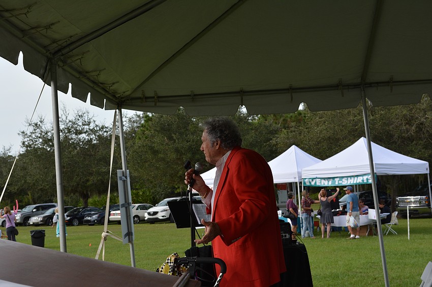 Comedian Pat Capuzzi yuks it up at Festa Italiana at Greenbrook on Saturday.