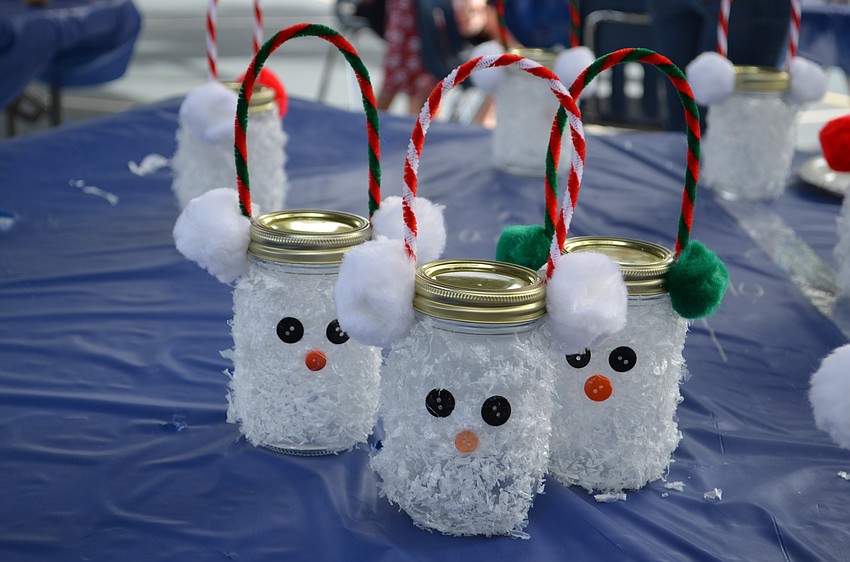 One of the areas included holiday crafts.