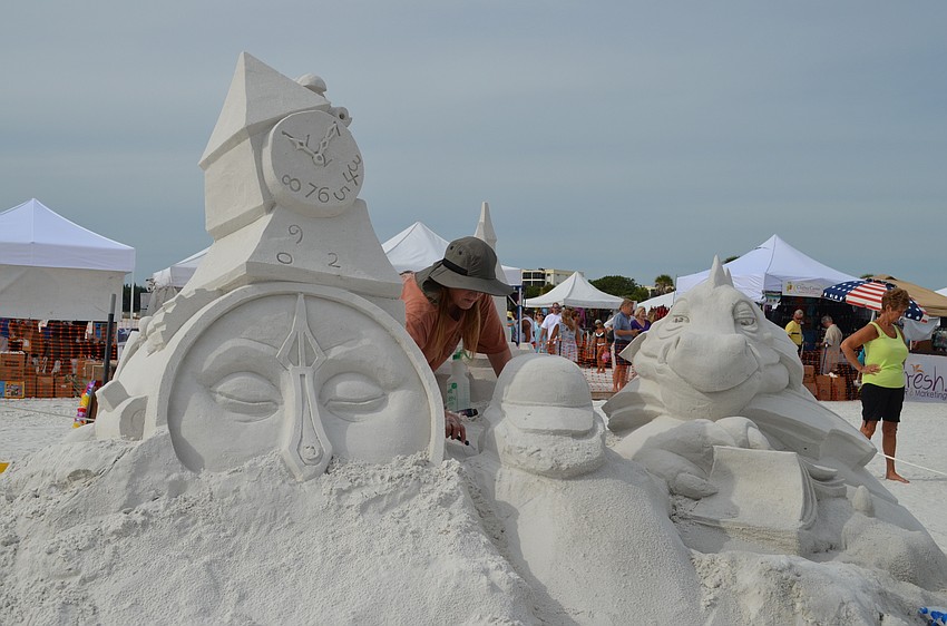 Andy Gertler and Sue Beatrice work on plot 5.