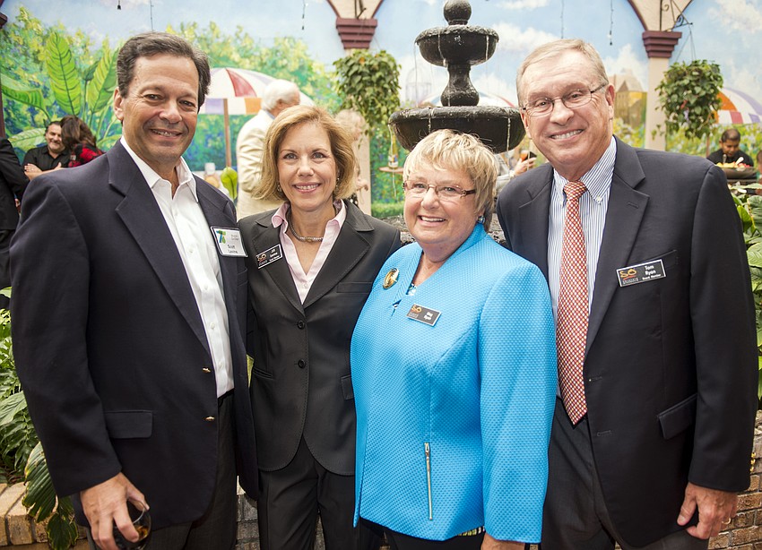 Brunch Chairs Scott and Jill Levine with Meg and Tom Ryan