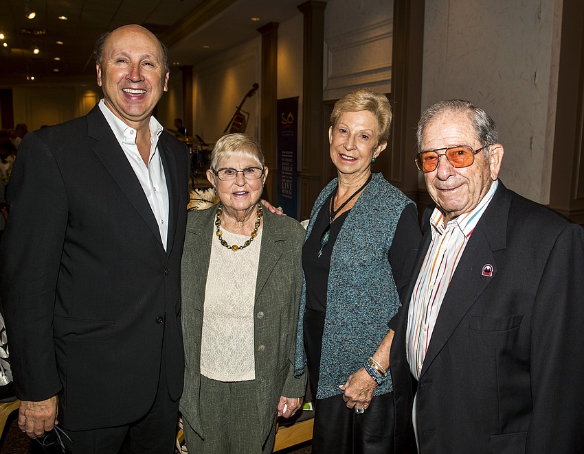 Mark Pritchett with Margot Coville, Carol Camiener and Warren Coville