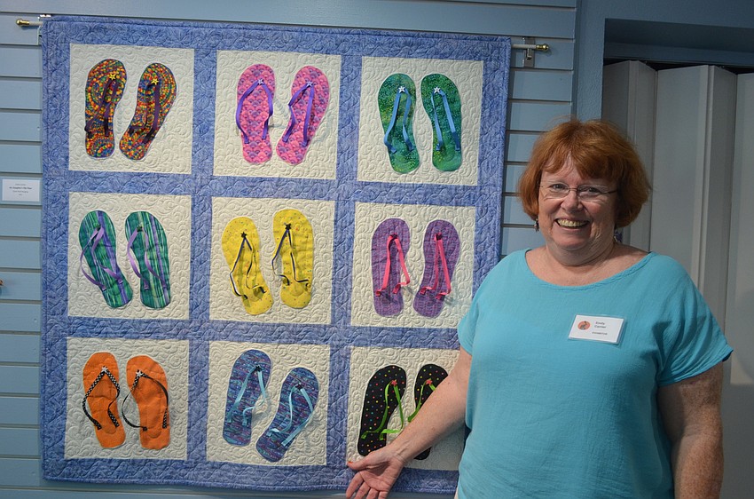 Emily Carrier with her “My Daughter’s Flip Flops”
