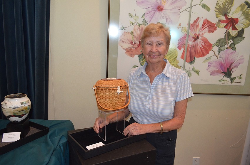 Sally Billington with her “Nantucket Basket”