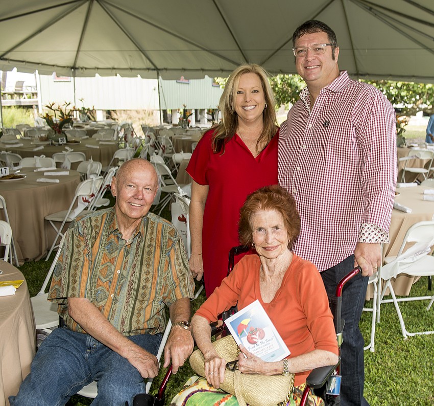 Tom and Annette Dignam with Leslie and Richie Edwards