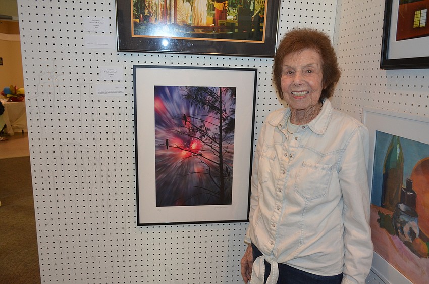 Jean Germain with her “Birds, Loxahatchee, FL”