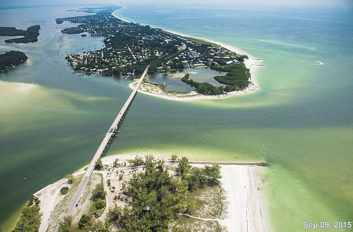 Reports of fish kills associated with red tide have been detected on Beer Can Island.