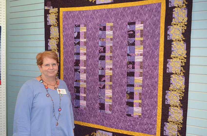 Nancy Wilking with her “Remember the Ginkgo”