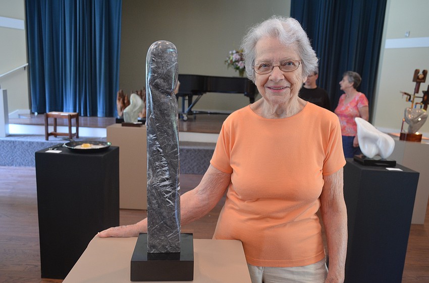 Marcia Wolfson with her “Monolith”