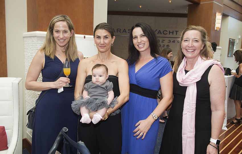 Rona Wald, Allison Schwartz, Kyla Weiner with baby Marin (3 months) and Christine Johnson