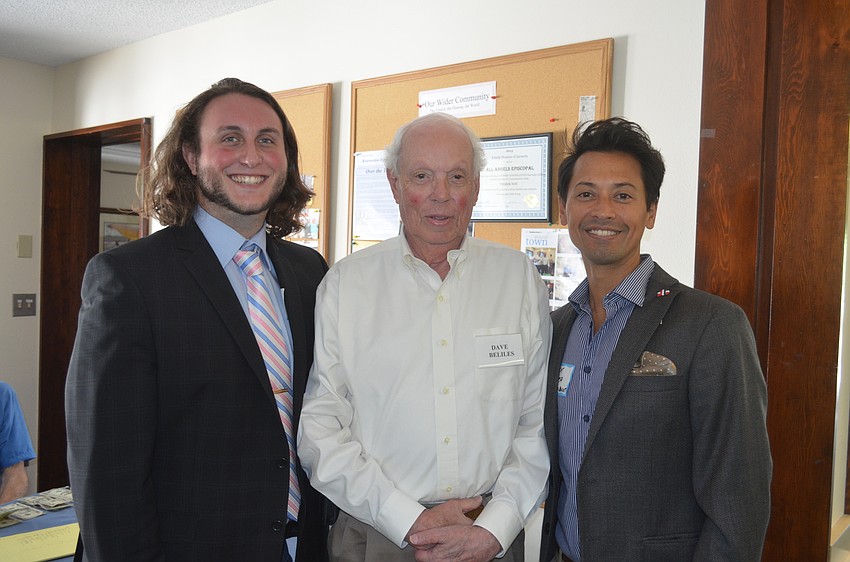 Jason Webb, marketing and development associate of the Sarasota Ballet, Dave Beliles and Sarasota Ballet Education Director Dex Honea