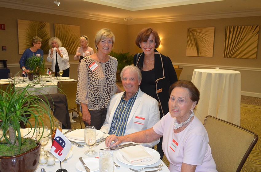 Birgit and Ron Berry with Audrey Marten and Nora Eninger