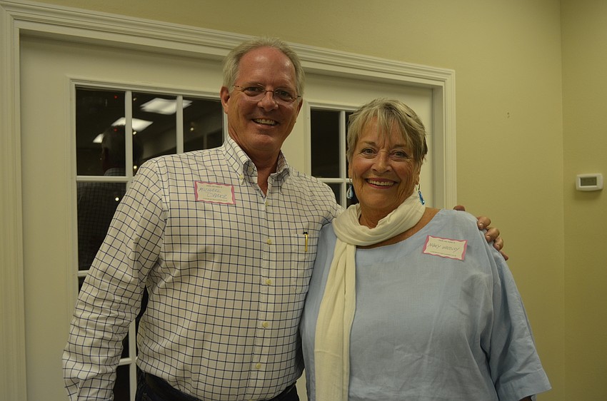 Michael Drake and Garden Club Program Director Nancy Woodley