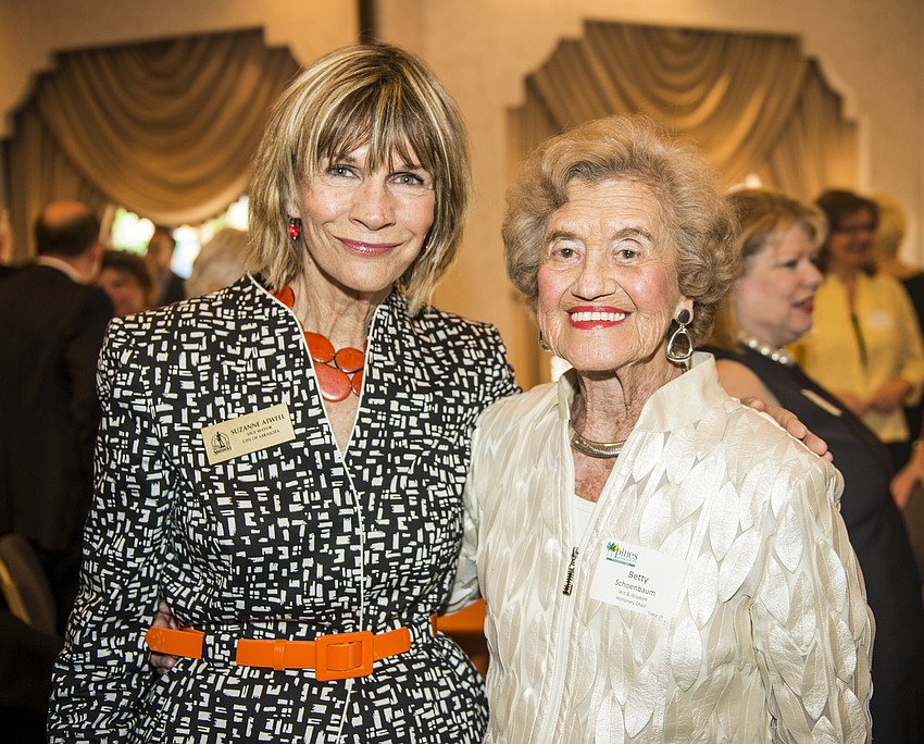 Suzanne Atwell with Betty Schoenbaum