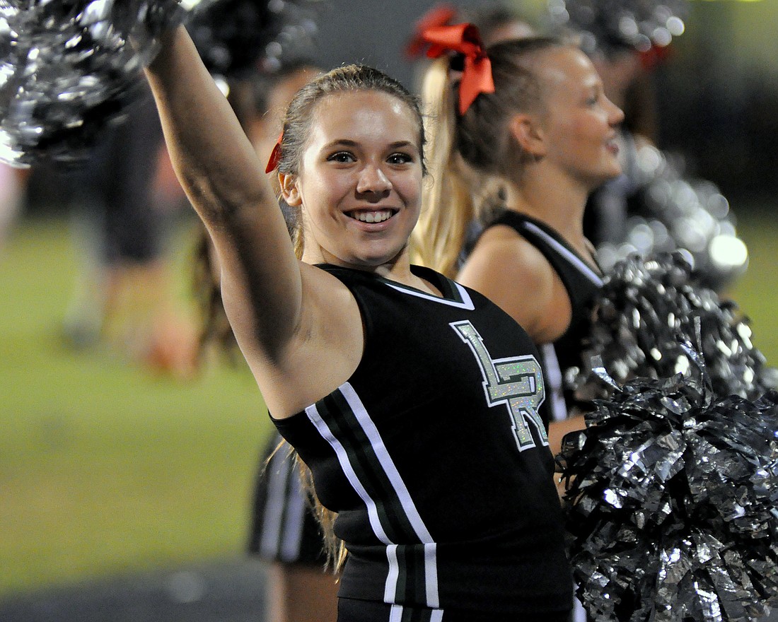 The Lakewood Ranch High cheerleading squad won its first competition of the season Nov. 14.