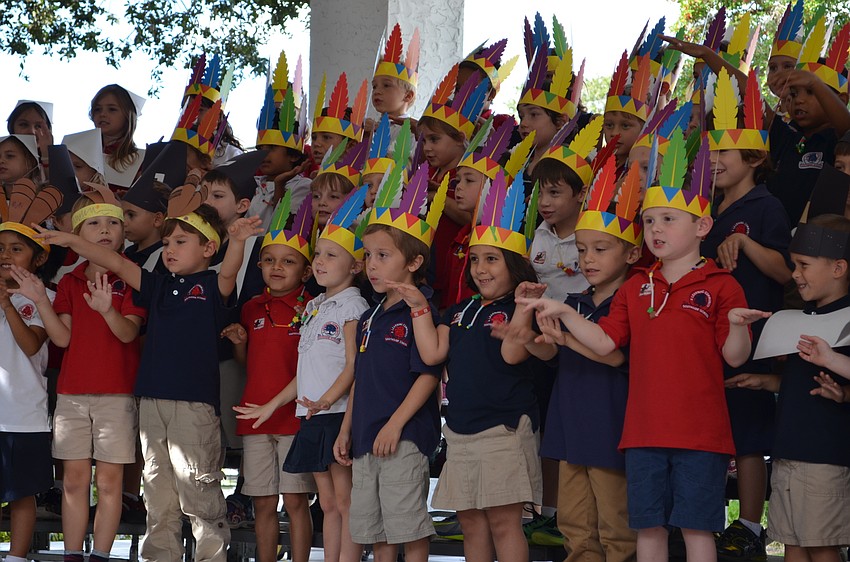 Kindergarten students perform 