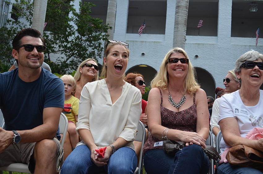 Wes and Amanda Brown take in the performance alongside Kerry Kenney and Laura Hoffmeister.