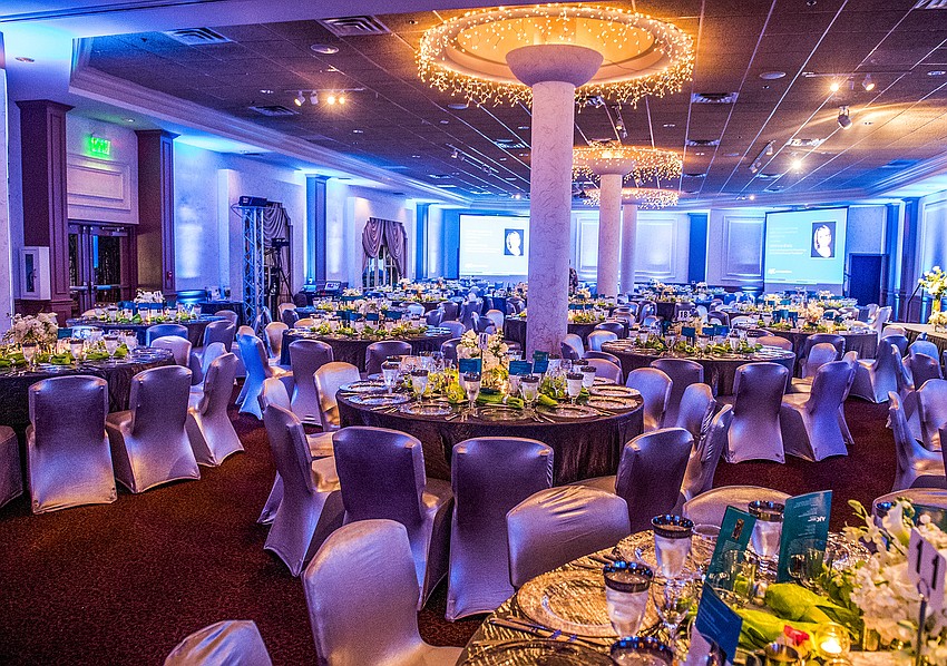 Standout decor and tablescapes  at Michael's On East for the 2015 AJC Civic Achievement Award Dinner