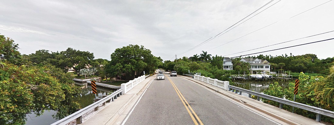 When construction closes the Osprey Avenue bridge for up to a year, the engineering firm in charge of the project hopes to mitigate traffic issues. Image courtesy Google Street View.