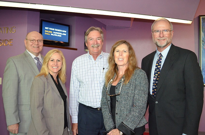 Ronald Koepsel, Anita Rahn, Mike and Lyn Haycock with Lowe Morrison.