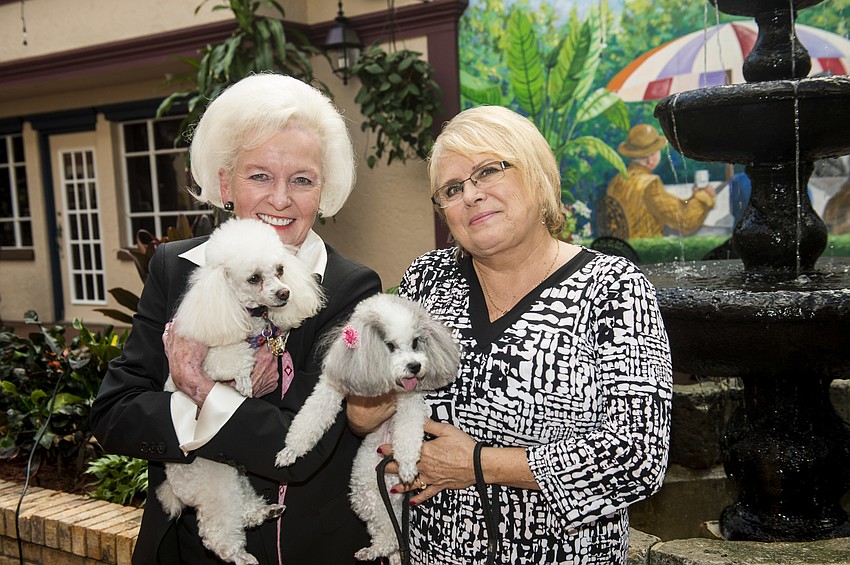 Stephanie Shaw and Norma Overmeyer with Aggie and Lolita