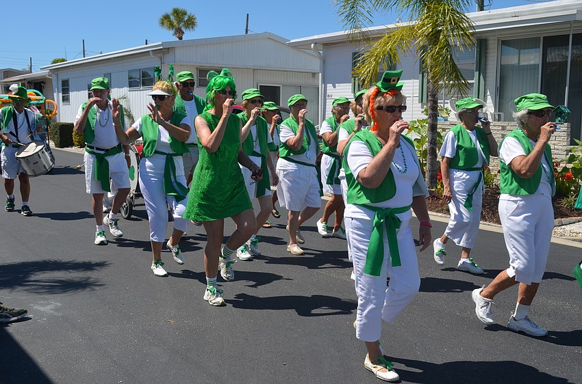 Parade goers were treated to music from a kazoo band.