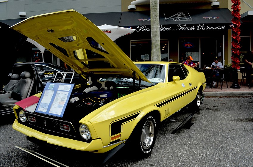 Mustangs range in condition and year, such as this '71 Mustang.