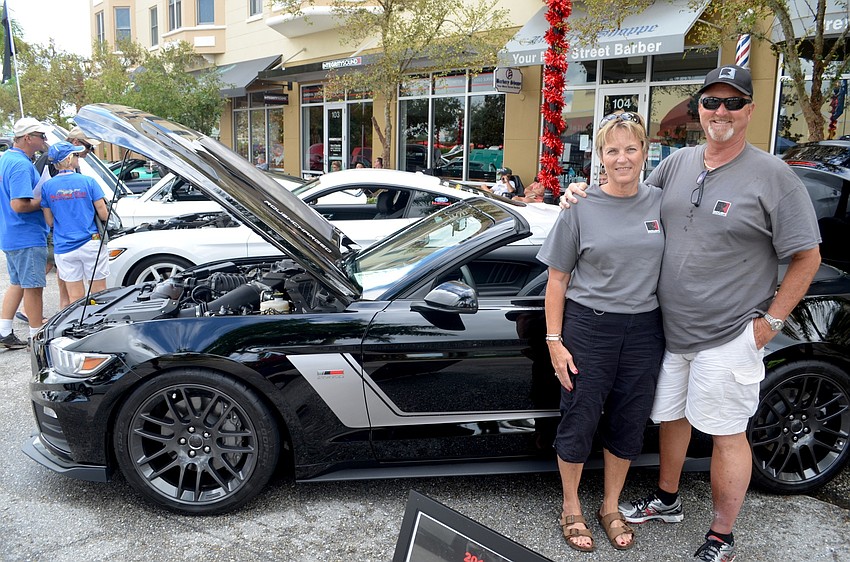Patsy and Randy Dwyer, of Tampa, show off their Mustang.