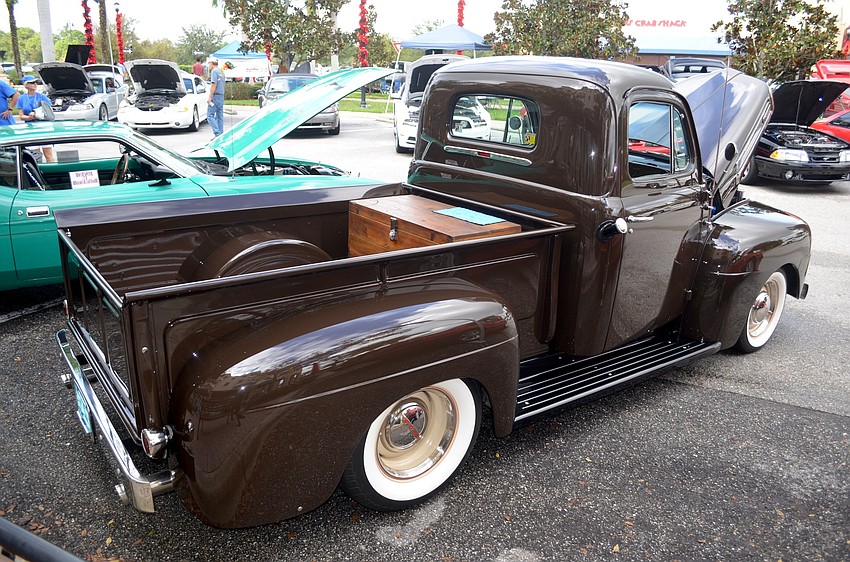A vintage take on a pickup truck, the 1950 F100 was one of the only trucks at the event.