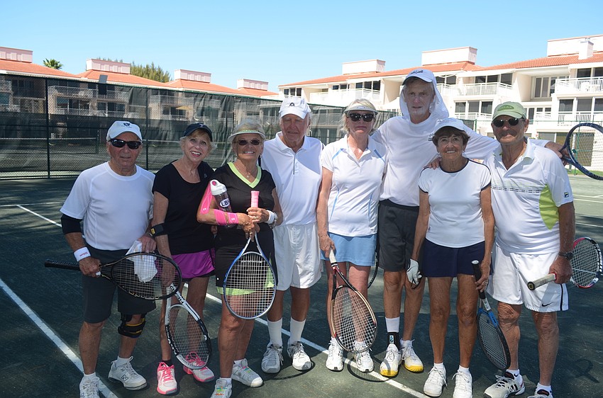 Red Team Lou Sloan, Ruth Raskin, Dorothy Paterson, Captain Jack Daly, Joanne Knowlton, Pete Hankins, Nancy Hart and Dan Herz