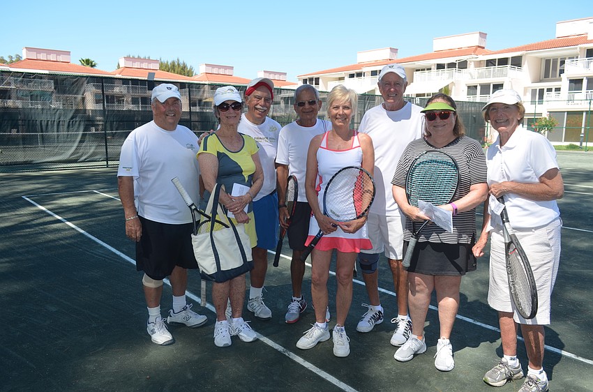 Yellow Team Don LeWin, Jane Churchill, Ron Emmerman, Sam Madan, Sharon Arendshorst, Captain Jack Paterson, Nancy Rosman and Marylou Willings