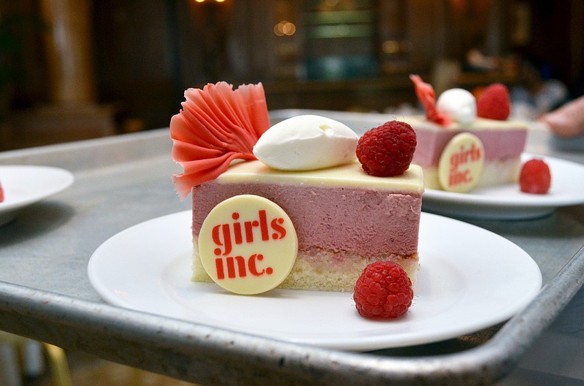 Guests enjoyed cake at Girls Inc.’s Celebration Luncheon Honoree Luncheon on Wednesday, March 18, at The Ritz-Carlton, Sarasota.