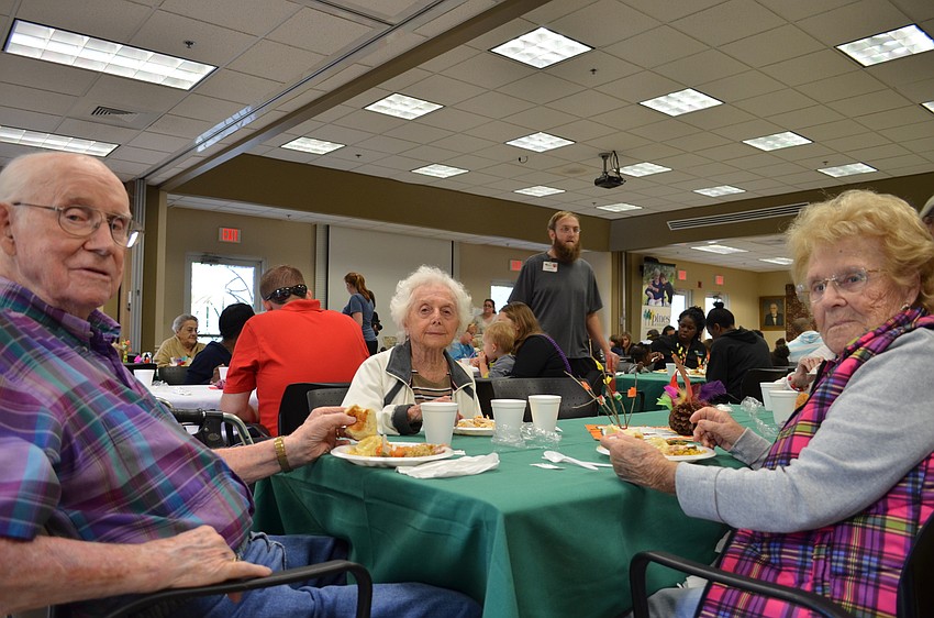 Residents Bob King, Mary Maniscalco and Audrey Noonan