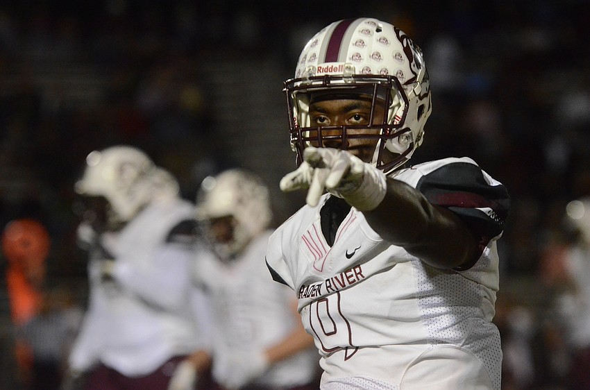 Braden River defensive back JoJo Louis and the rest of the Pirates defense held Plant City scoreless for the final three quarters. (courtesy Justin Kline)