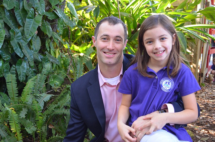 Goldie Feldman Academy Head of School Dan Ceaser and his daughter Natalie.